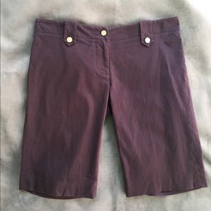 Tory Burch "Kinney" Stretch Bermuda Shorts